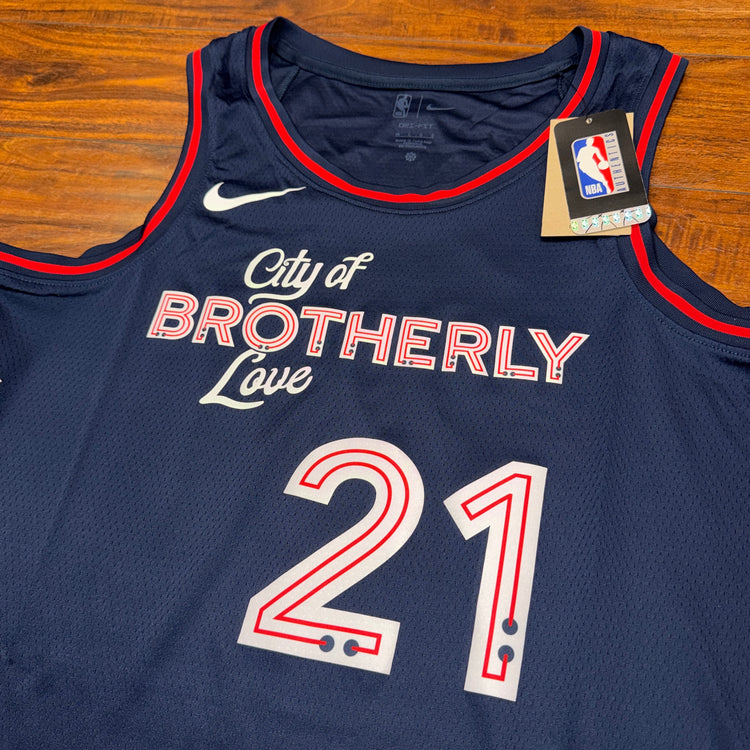 NWT Nike Phila Joel Embiid Jersey Sz L