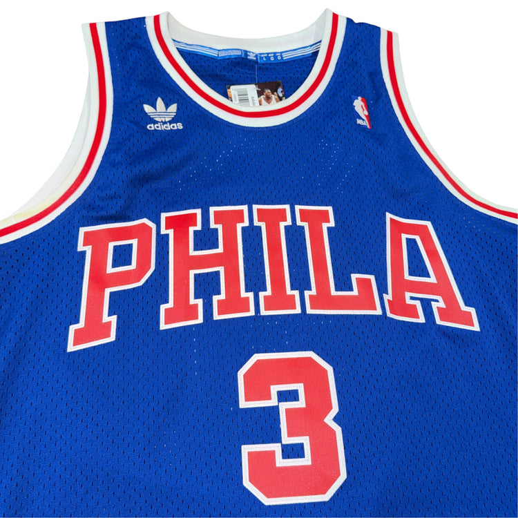 Adidas Hardwood Classics 1996-97 Philadelphia 76ers Allen Iverson Away Jersey Sz L
