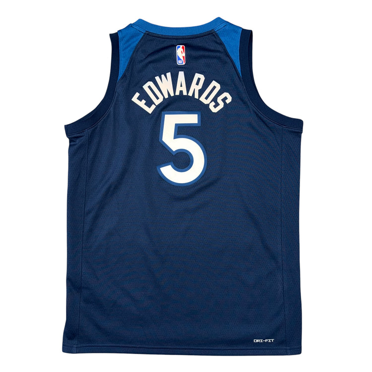 Nike Swingman Icon Edition Minnesota Timberwolves Anthony Edwards Jersey Sz YL