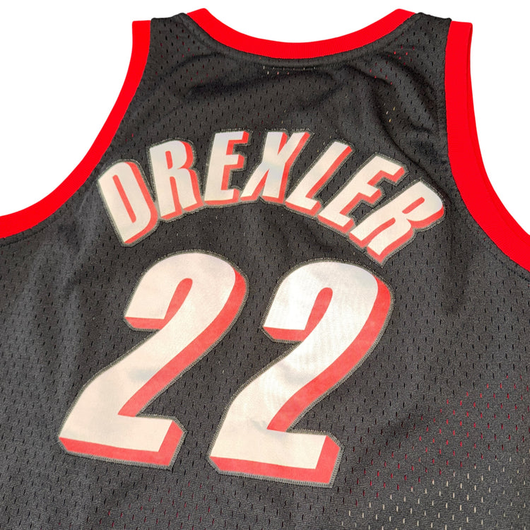 Mitchell & Ness 1991-92 Portland Trail Blazers Away Clyde Drexler Jersey Sz YXL