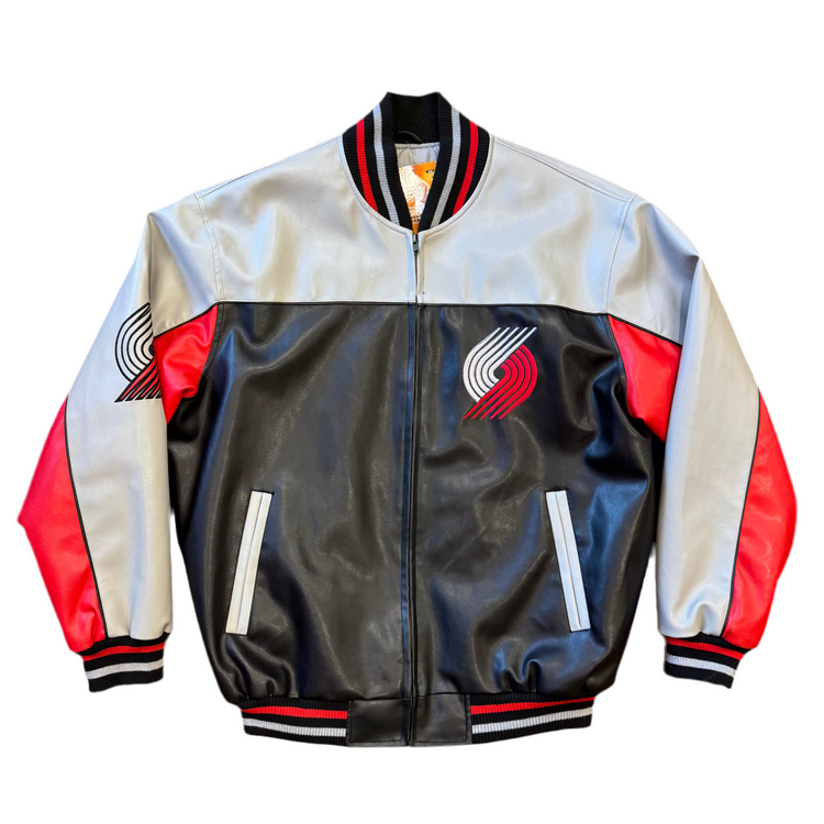 G-3 Sports X Carl Banks 00’s Blazers Leather Jacket Sz L