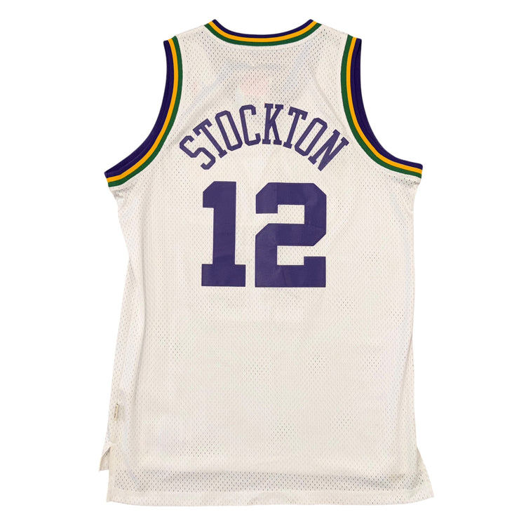 Adidas Hardwood Classics 1995-96 Utah Jazz John Stockton Home Jersey Sz L