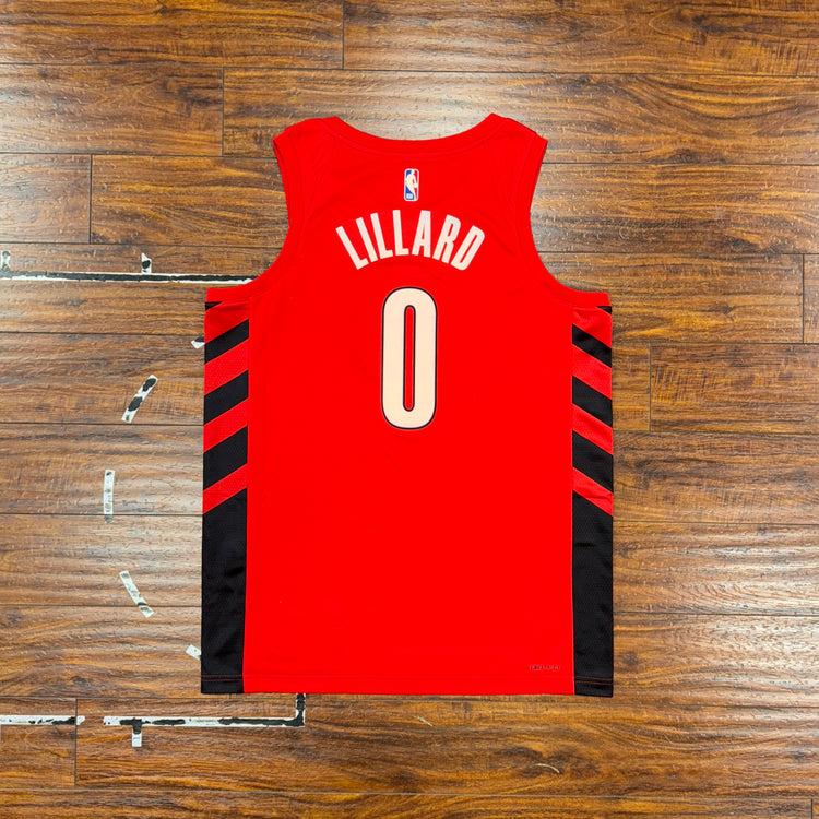 NWT Nike Portland Trail Blazers Damian Lillard Jersey Sz L