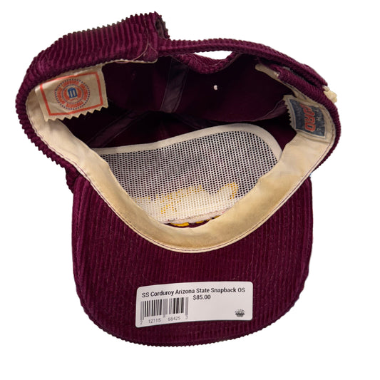 MacGregor 80’s Corduroy Arizona State Sun Devils Snapback