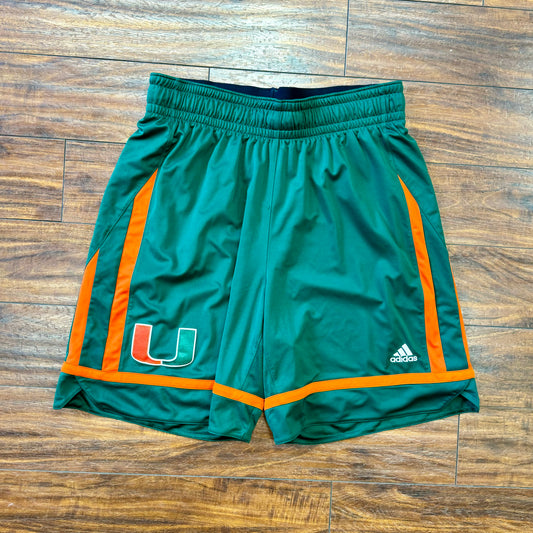 Adidas Authentic University of Miami SAMPLE Shorts Sz L