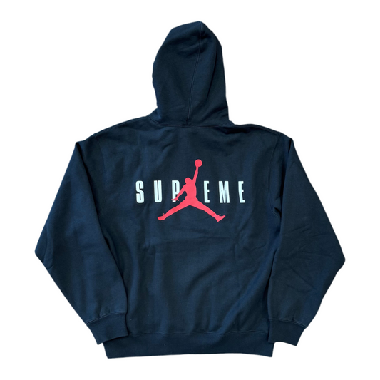 NWT Jordan X Supreme BLK Hoodie Sz L