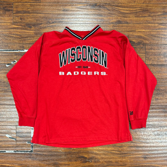 Lee Sport Wisconsin Badgers Crew Sz XL