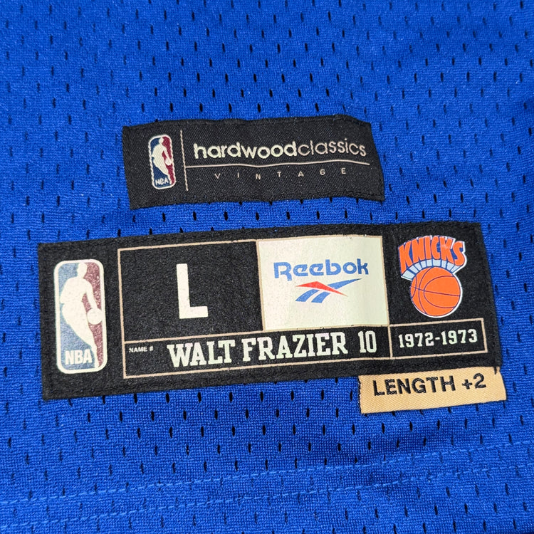 NWT Reebok Hardwood Classics New York Knicks Walt Fraizer Sz L