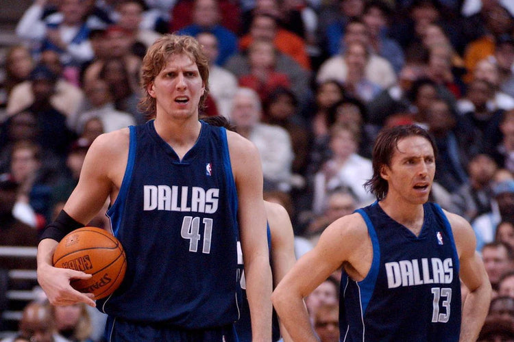 Nike 00's Dallas Steve Nash Jersey Sz L