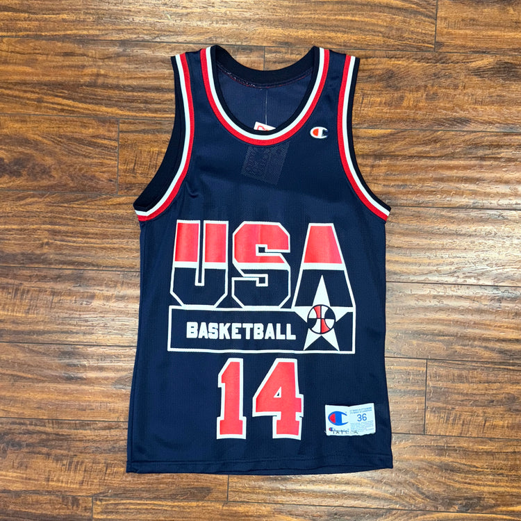 Champion 1994 USA FIBA Alonzo Mourning Jersey Sz Men’s S