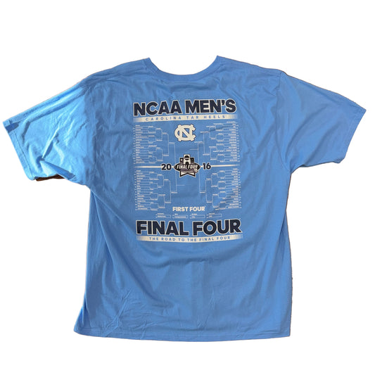 Adidas 2016 University of North Carolina Tar Heels Final 4 Tee Sz 2X