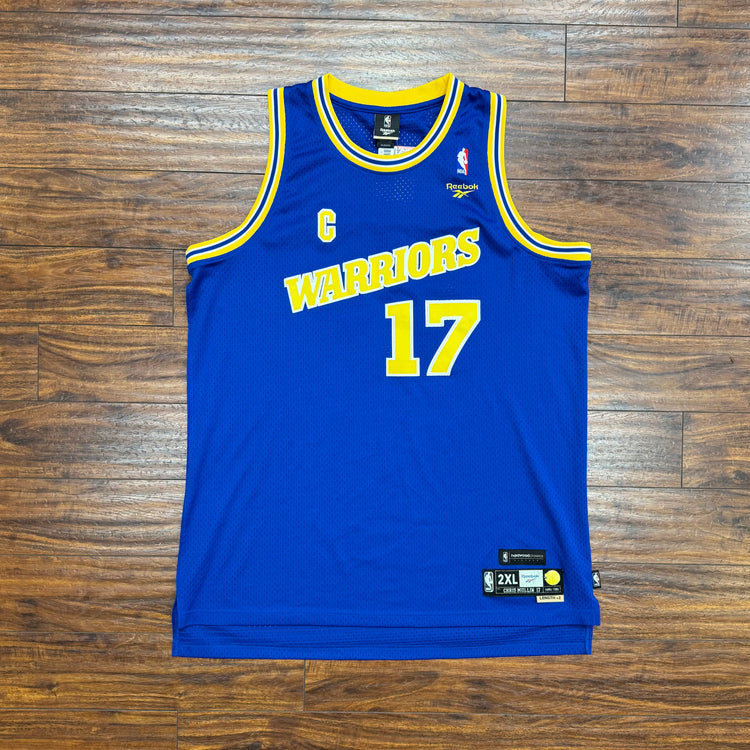 Reebok 00’s GSW Throwback Chris Mullin Jersey Sz 2X