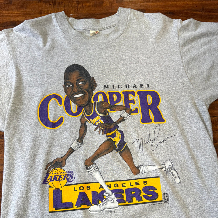 1980's Screen Stars Los Angeles Lakers Michael Cooper Tee Men’s L