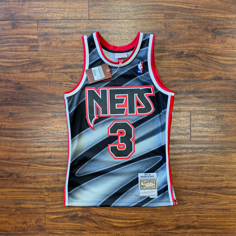 NWT Mitchell & Ness New Jersey Nets Drazen Petrovic Jersey Sz S