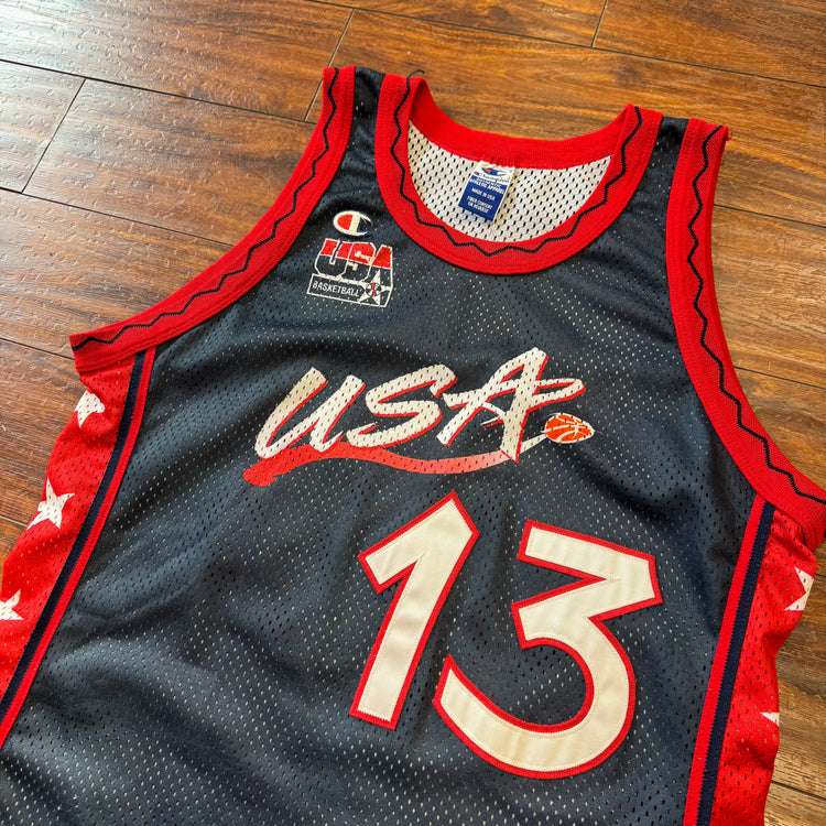 Champion Authentic 1996 USA Shaq Jersey Sz L