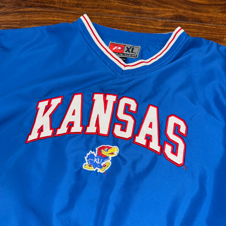 Pro Player Kansas Jayhawks Windbreaker Sz XL