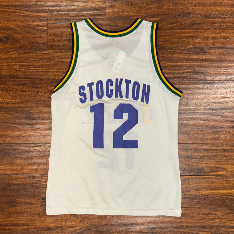 Champion Utah Jazz John Stockton Jersey Sz L
