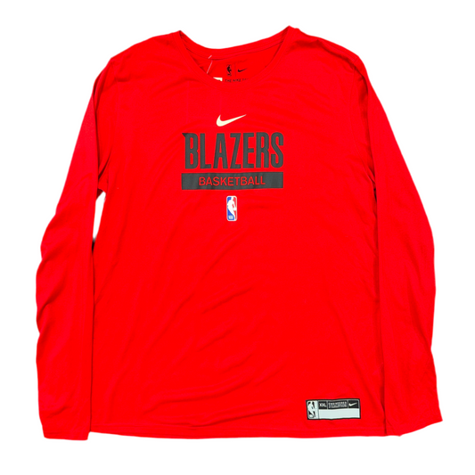 Nike Red Portland Trail Blazers Warm Up Sz 2X