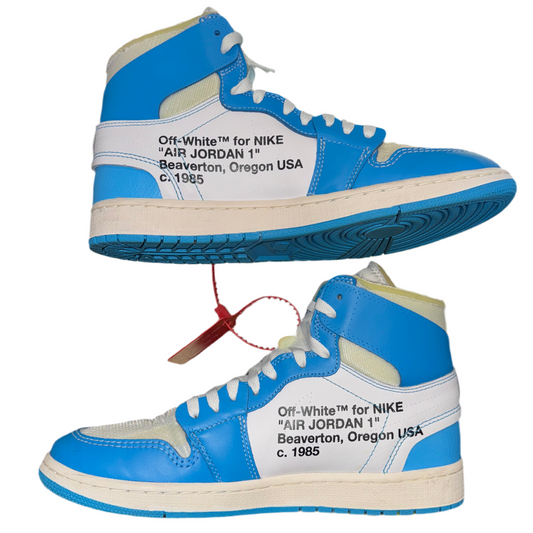 PREOWNED Jordan 1 High Off- White UNC Men’s 10