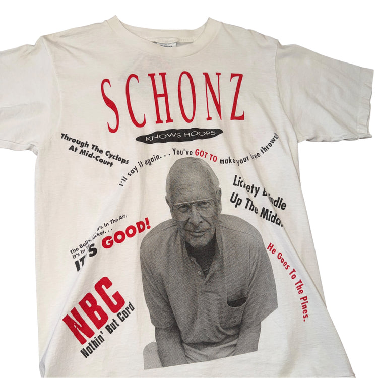 Oneita Rip City Schonz Knows Hoops Tee Sz L