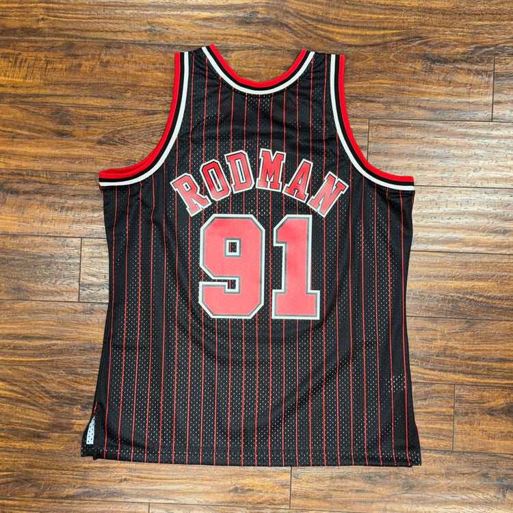 NWT M&N Chicago Bulls Dennis Rodman Jersey Sz XL