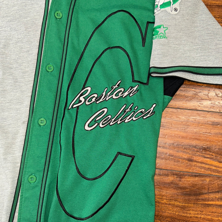 Starter Boston Celtics Baseball Jersey Sz L