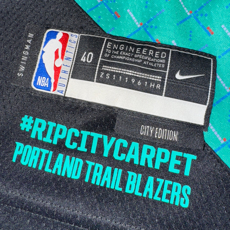 Nike Portland Trail Blazers PDX Carpet Shaedon Sharpe Jersey Sz S
