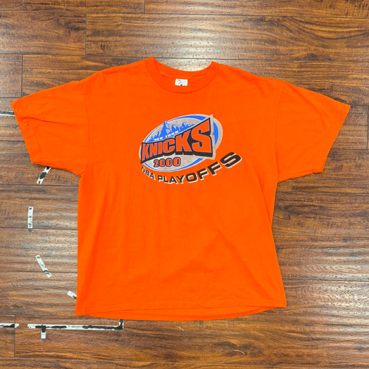 00's New York Knicks Vs Toronto Raptors Playoffs Tee Sz XL