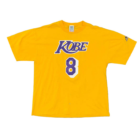 Adidas 2001 Los Angeles Lakers Kobe Bryant #8 Tee Sz M