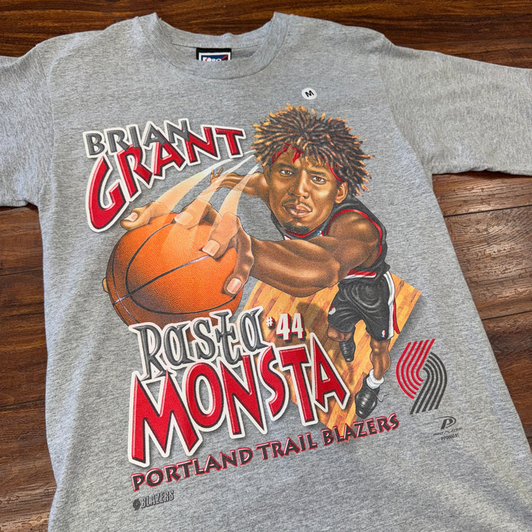 Pro Player Portland Trail Blazers Brian Grant Rasta Monster Tee Sz M