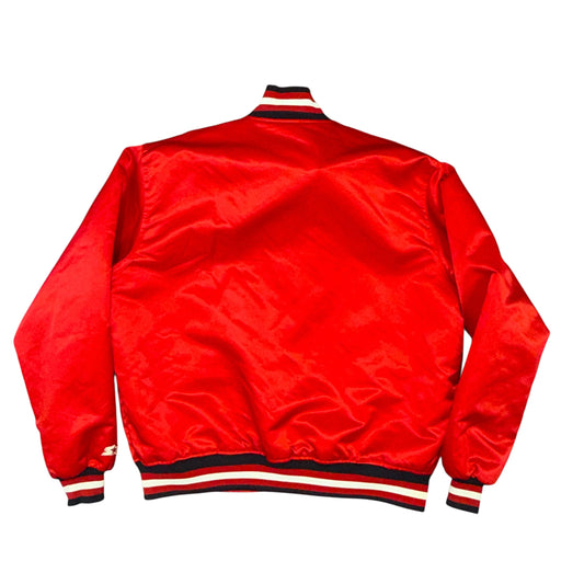 Rare Portland Trail  Blazers 80's Red Satin Jacket Sz 2X