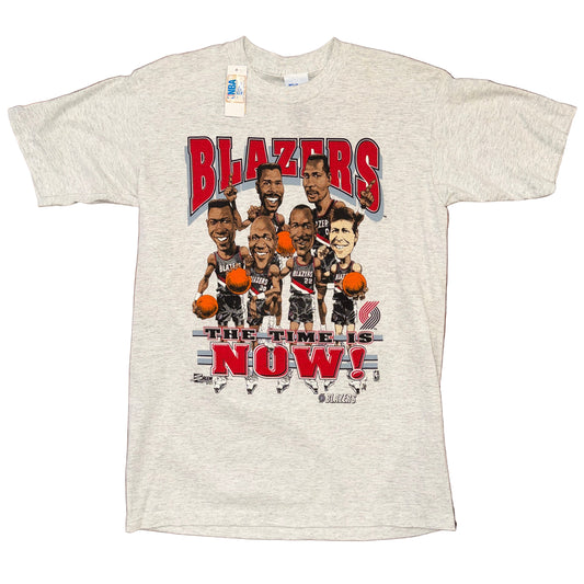 NWT Salem Sportswear Portland Trail Blazers “The Time Is Now” Tee Sz M