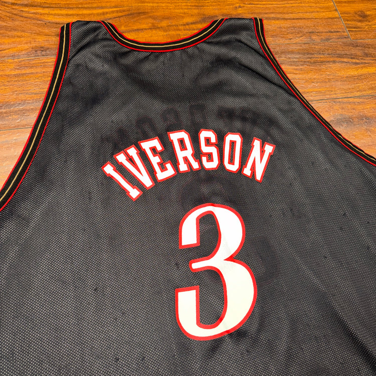 Champion Reversible Philadelphia 76ers Allen Iverson Jersey Sz 2X