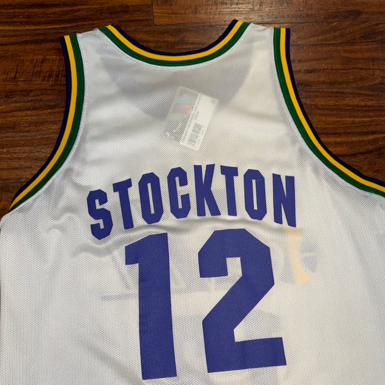 Champion Utah Jazz John Stockton Jersey Sz L