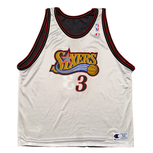 Champion Reversible Philadelphia 76ers Allen Iverson Jersey Sz 2X