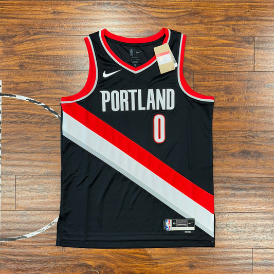 NWT Nike Portland Trail Blazers  BLK Jersey Sz L