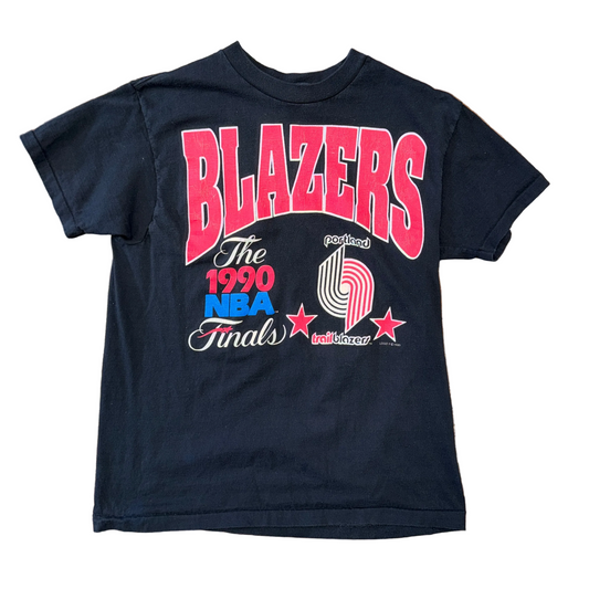 Anvil 1990 Portland Trail Blazers Finals Tee Sz L