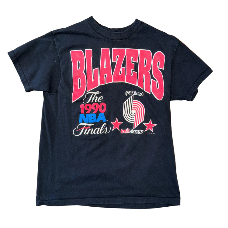 Anvil 1990 Portland Trail Blazers Finals Tee Sz L