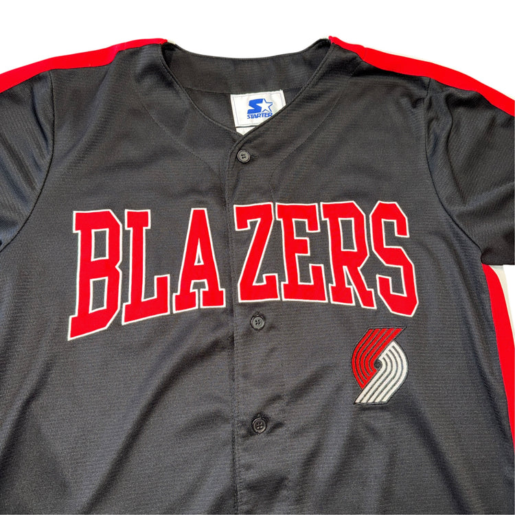 Starter Portland Trail Blazers Baseball Jersey Sz L