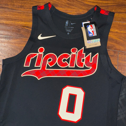 NWT Nike Authentic Rip City Portland Trail Blazers Damian Lillard Jersey Multiple Sizes