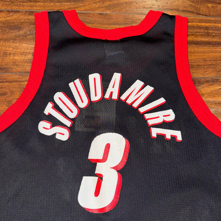 Champion Portland Trail Blazers Damon Stoudamire Jersey Sz YM