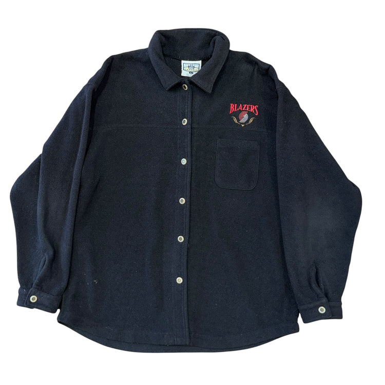 90's Blazers Button Up Fleece Sz L