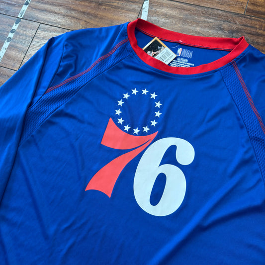 NBA Phila 76ers Shooting Shirt Sz XL