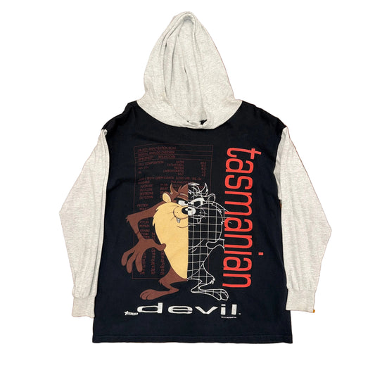 Artex 90's Taz Devil Hoodie Tee Sz M