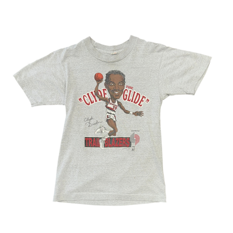 Screen Stars Portland Trail Blazers Clyde Drexler Character Tee Sz S