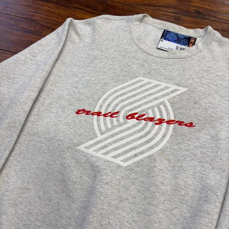 Portland Trail Blazers Ash Crewneck Sz XL