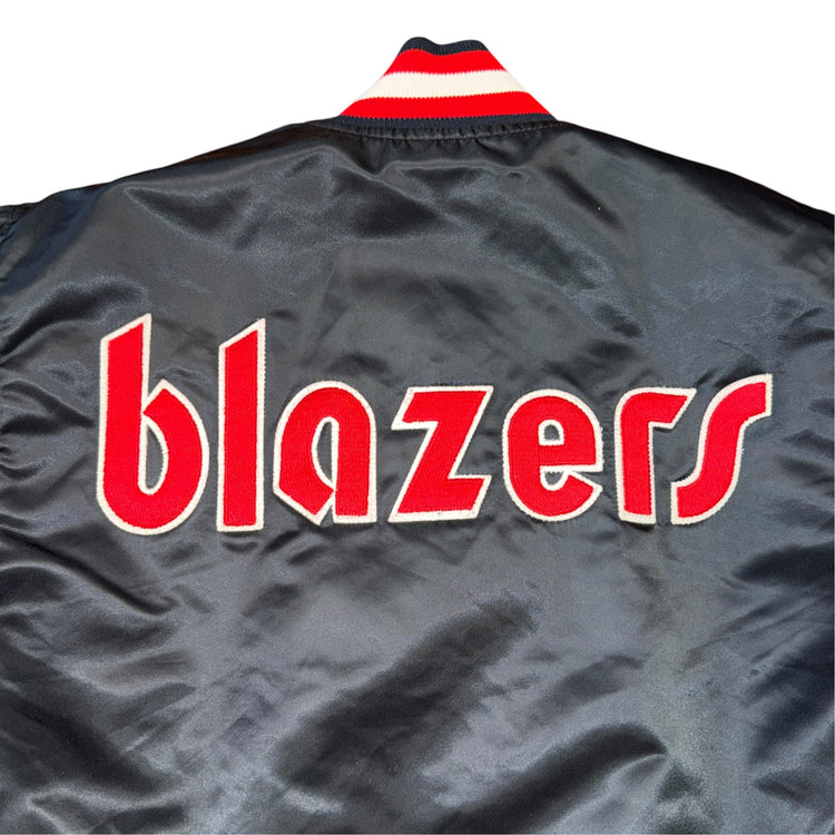 Starer 80's Portland Trail Blazers Satin Jacket Sz S