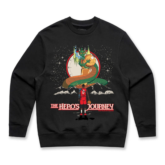 Trillblazin “The Hero’s Journey” Crewneck BLK Multiple Sizes