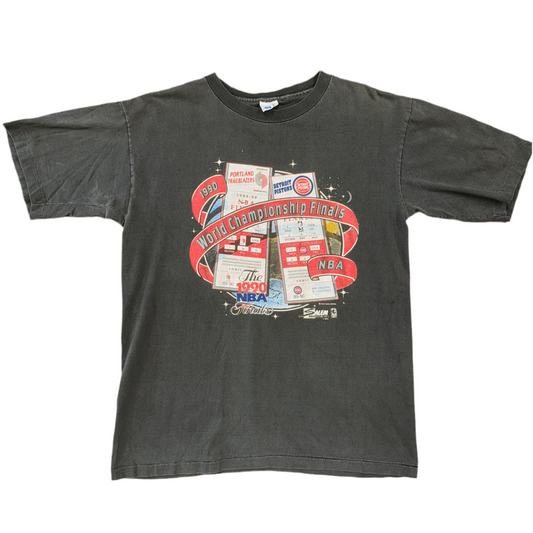 SS 1990 Blazers Vs Pistons Tee Sz L