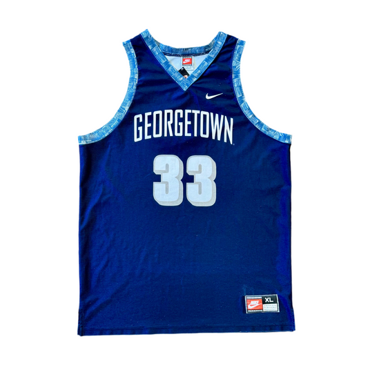 Nike 90’s Georgetown Hoyas Alonzo Mourning Jersey Sz XL